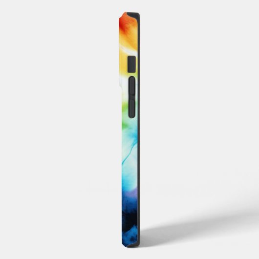 Pastel Waterverf Regenboog Tie Dye Case-Mate iPhone Case (Achterkant / Links)