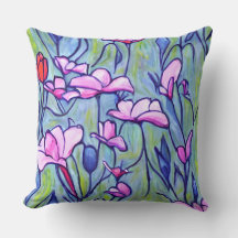 Pastel Waterverf Roze Bloemen