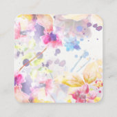 Pastel Waterverf RSVP QR-code Informatiekaartje (Achterkant)