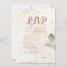 Pastel waterverf RSVP
