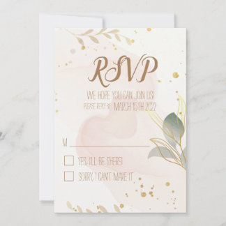 Pastel waterverf RSVP Save The Date