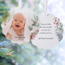 Pastel Waterverf rustieke winter botanische foto