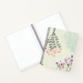 pastel waterverf schilderen bloemengroen notitieboek (Binnen)