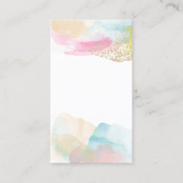 Pastel Waterverf Sieraden Product Steunkaarten Visitekaartje
