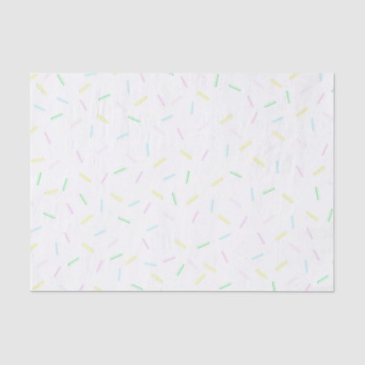 Pastel Waterverf Sprinkles Tissuepapier (Voorkant)