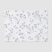 Pastel Waterverf stijl bladeren Tissuepapier (Voorkant)