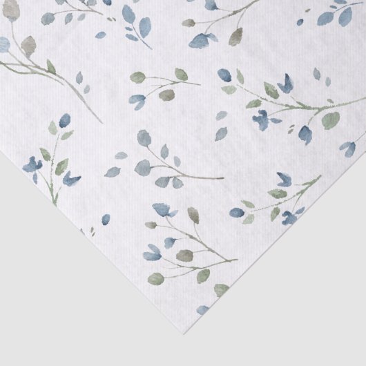 Pastel Waterverf stijl bladeren Tissuepapier (Detail)