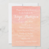 Pastel Waterverf Stripes Vrijgezellenfeest Custom Kaart (Achterkant)