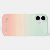 Pastel Waterverf Stripes Zee Case-Mate iPhone Case (Achterkant (horizontaal))