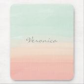 Pastel Waterverf Stripes Zee Muismat (Voorkant)