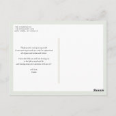 Pastel Waterverf Succulenten Verjaardag Bedankt Briefkaart (Achterkant)