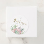 Pastel Waterverf Succulenten Verjaardag Dank u Bedankjes Labels (In situ)