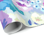 Pastel Waterverf Summer Flowers Patroon Cadeaupapier (Rol Hoek)