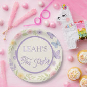 Pastel Waterverf Tea Party Floral Verjaardag Bord (Feest)