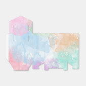 Pastel Waterverf Tent geschenkdoos Bedankdoosjes (Uitgevouwen)
