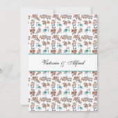 Pastel Waterverf Tortelduifjes Koppelschoen Kaart (Achterkant)