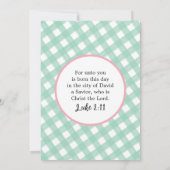 Pastel Waterverf Trees Green Pset Kerstmis Kaart (Achterkant)