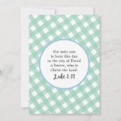 Pastel Waterverf Trees Green Pset Kerstmis Kaart (Achterkant)