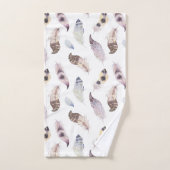 Pastel waterverf tribale veren patroon bad handdoek (Handdoek)