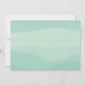 Pastel Waterverf Trouwfoto Uitnodiging (Achterkant)