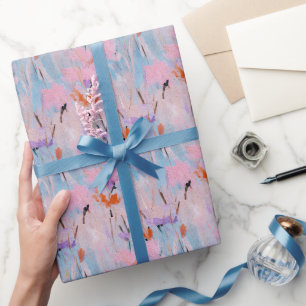 Pastel Waterverf Tuin met Wilde Bloemen Cadeaupapier