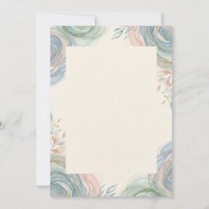 Pastel Waterverf Uitnodiging met Eigen Tekst