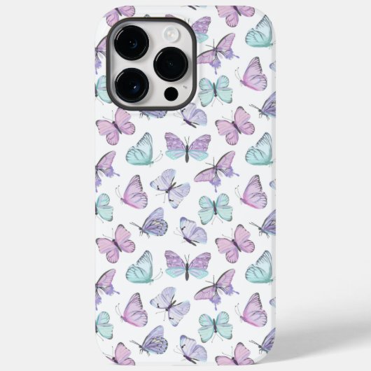 Pastel Waterverf vlinder Case-Mate iPhone Case (Achterkant)