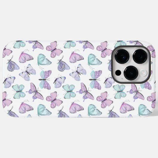 Pastel Waterverf vlinder Case-Mate iPhone Case (Achterkant (horizontaal))