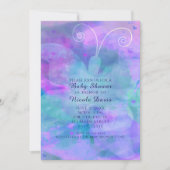 Pastel Waterverf Vlinder Feestuitnodigingen Kaart (Voorkant)