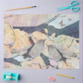 Pastel Waterverf Vogels & Vlinders Tissuepapier (Craft)