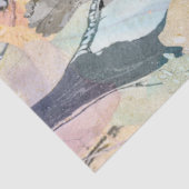 Pastel Waterverf Vogels & Vlinders Tissuepapier (Detail)