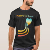 Pastel Waterverf volg je hart T-shirt (Voorkant)