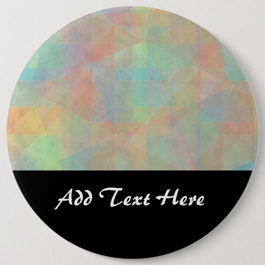 Pastel Waterverf Vormgeving Abstracte Kunst Ronde Button 6,0 Cm (Voorkant)