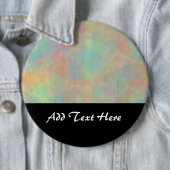 Pastel Waterverf Vormgeving Abstracte Kunst Ronde Button 6,0 Cm (In situ)
