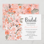 Pastel waterverf vrijgezellenfeest kaart (Voorkant / Achterkant)