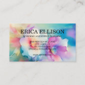 Pastel Waterverf Vrouwelijk Bloemen Professioneel Visitekaartje (Voorkant)
