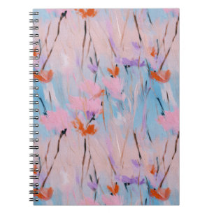 Pastel Waterverf Wilde Bloem Notitieboek