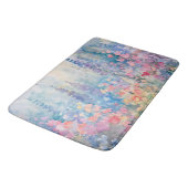 Pastel Waterverf Wilde Bloemenwei Badmat (Gekanteld)