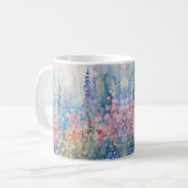 Pastel Waterverf Wilde Bloemenwei Koffiemok (Voorkant links)