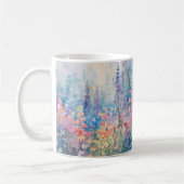 Pastel Waterverf Wilde Bloemenwei Koffiemok (Links)