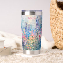 Pastel Waterverf Wilde Bloemenwei Naam