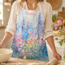 Pastel Waterverf Wilde Bloemenwei Naam