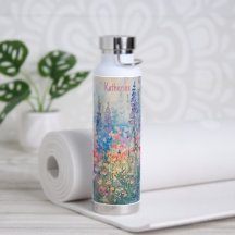 Pastel Waterverf Wilde Bloemenwei Naam