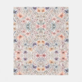 Pastel Waterverf Wildflower Pattern Fleece Deken (Voorkant)