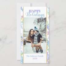 Pastel Waterverf Winter Sneeuwvlok Foto Kerstmis