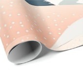 Pastel Waterverf winterbos Patroon Cadeaupapier (Rol Hoek)