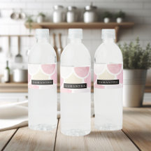 Pastel Waterverf Zeemeermin schaalpatroon met naam