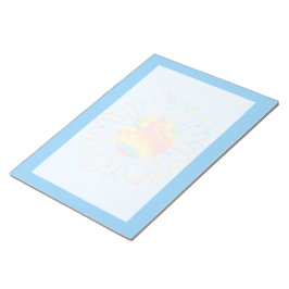 Pastel Waterverf Zonnebloem Ontwerp Notitieblok