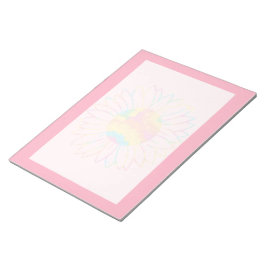 Pastel Waterverf Zonnebloem Ontwerp Notitieblok