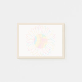 Pastel Waterverf Zonnebloem Ontwerp Post-it® Notes